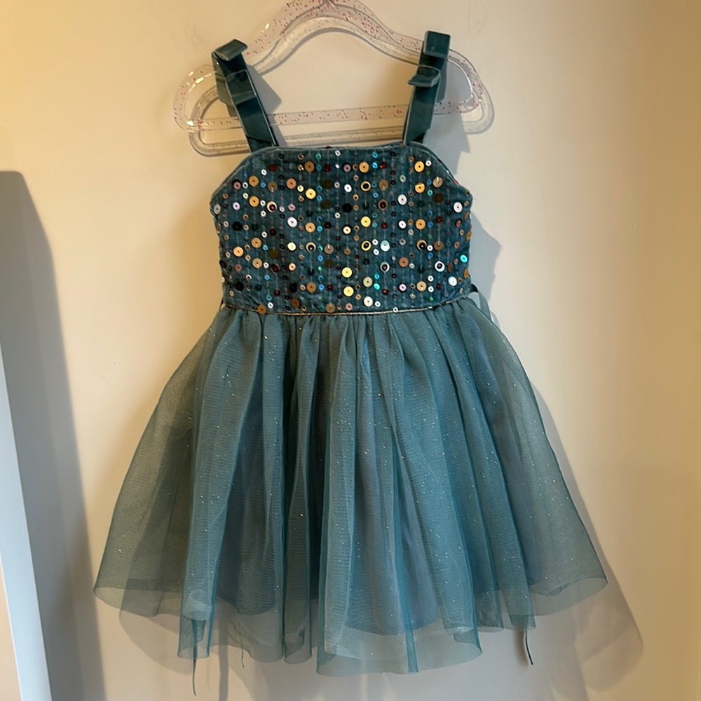 Teal Sequin Dress